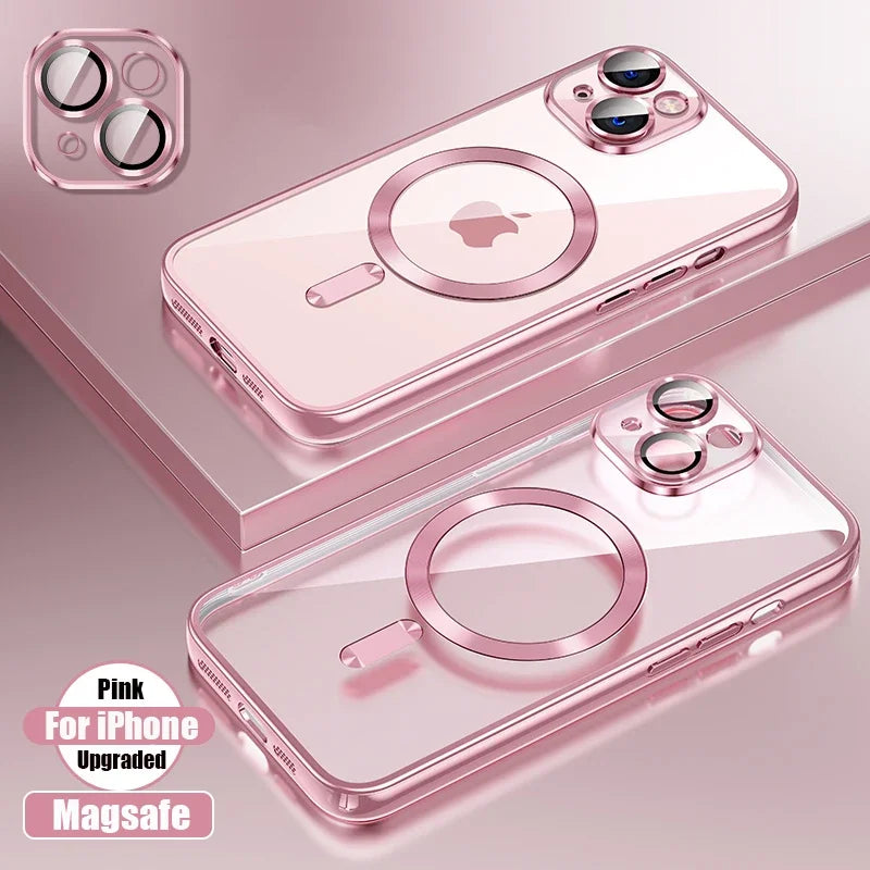 Clear Magnetic Silicone Case for iPhone