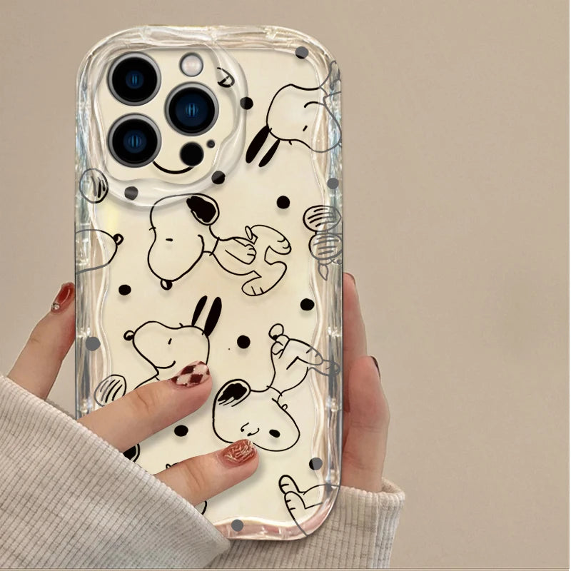 Transparent Snoopy Phone Case for iPhone