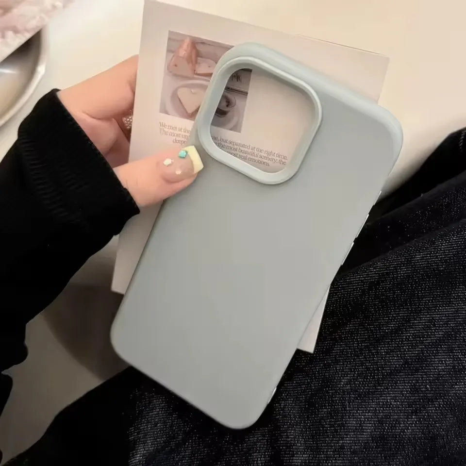 Dopamine Solid Color Silicone Phone Case