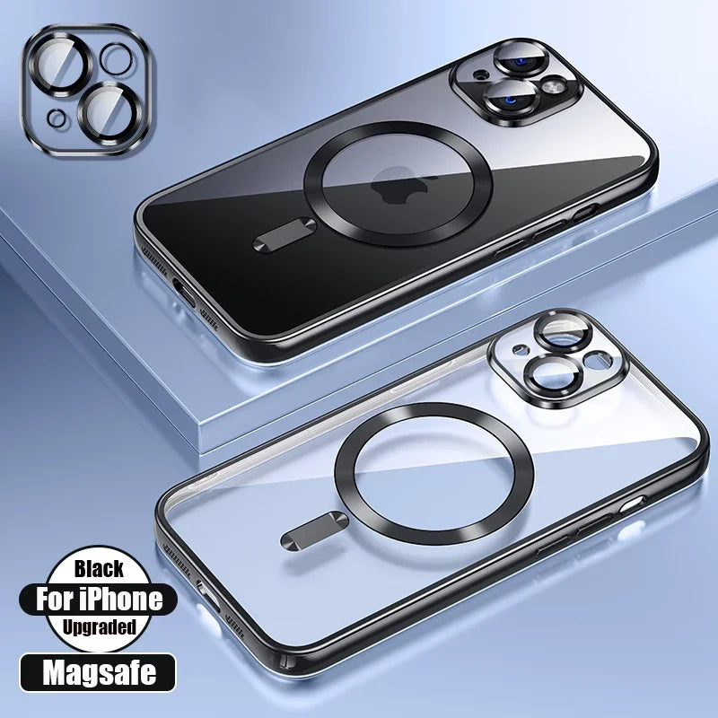 Clear Magnetic Silicone Case for iPhone