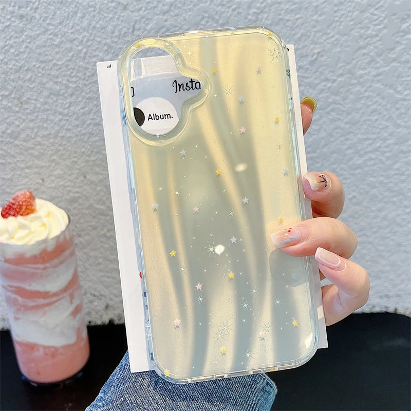 Gradient Star Glitter Phone Case