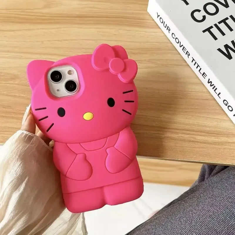 Hello Kitty 3D Bow Silicone Case for iPhone