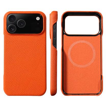 Cowhide Leather MagSafe Case for iPhone