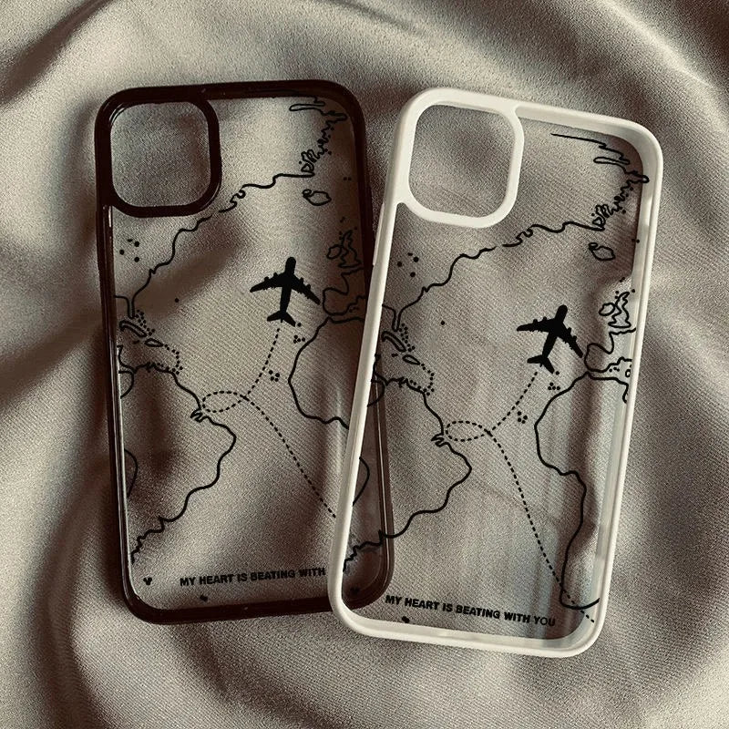 Airplane Route iPhone Case