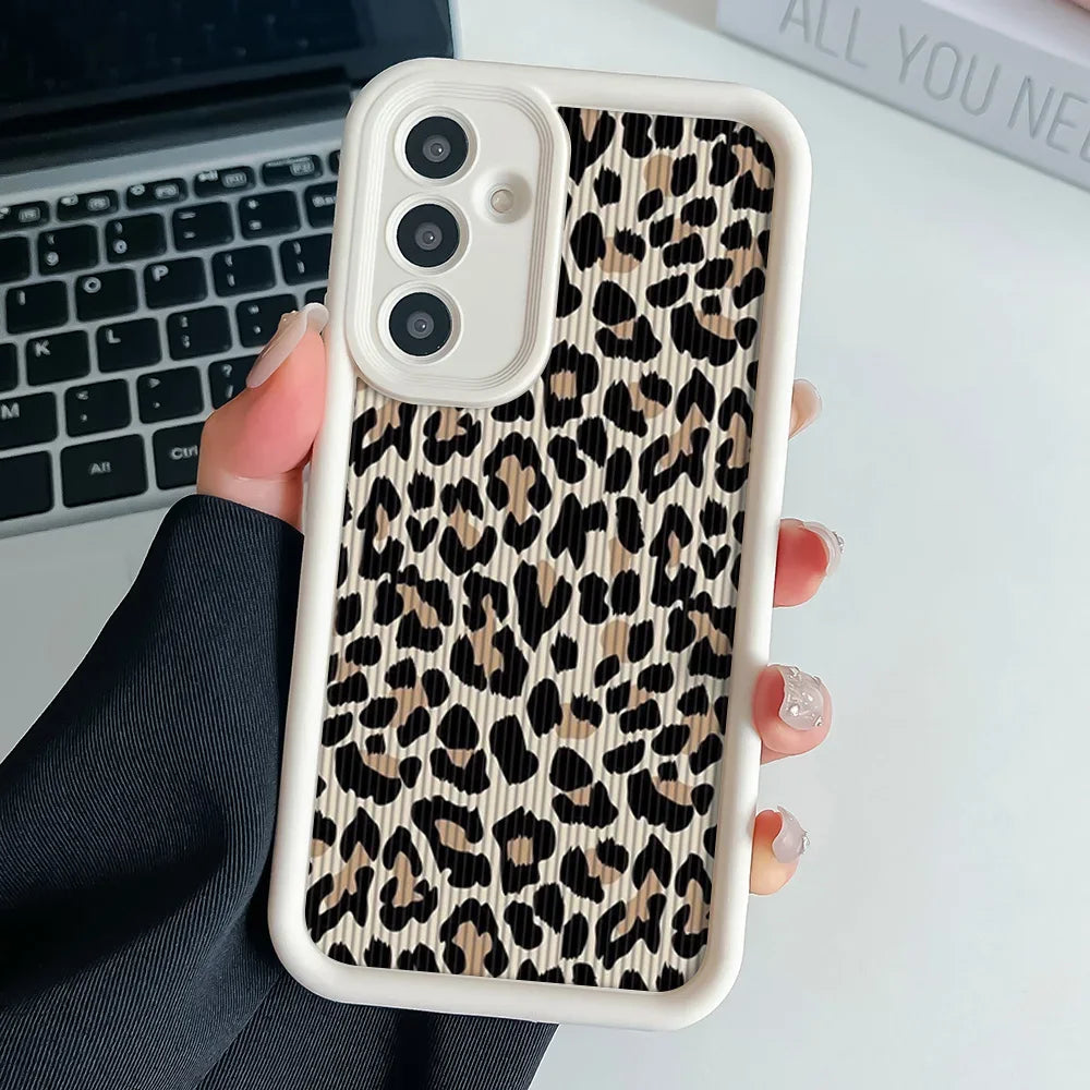 Leopard Wrist Strap Samsung Case