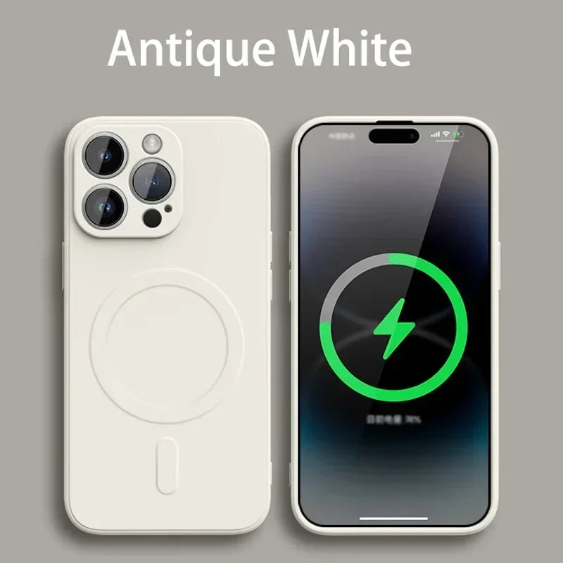 Liquid Silicone Magsafe Phone Case for iPhone