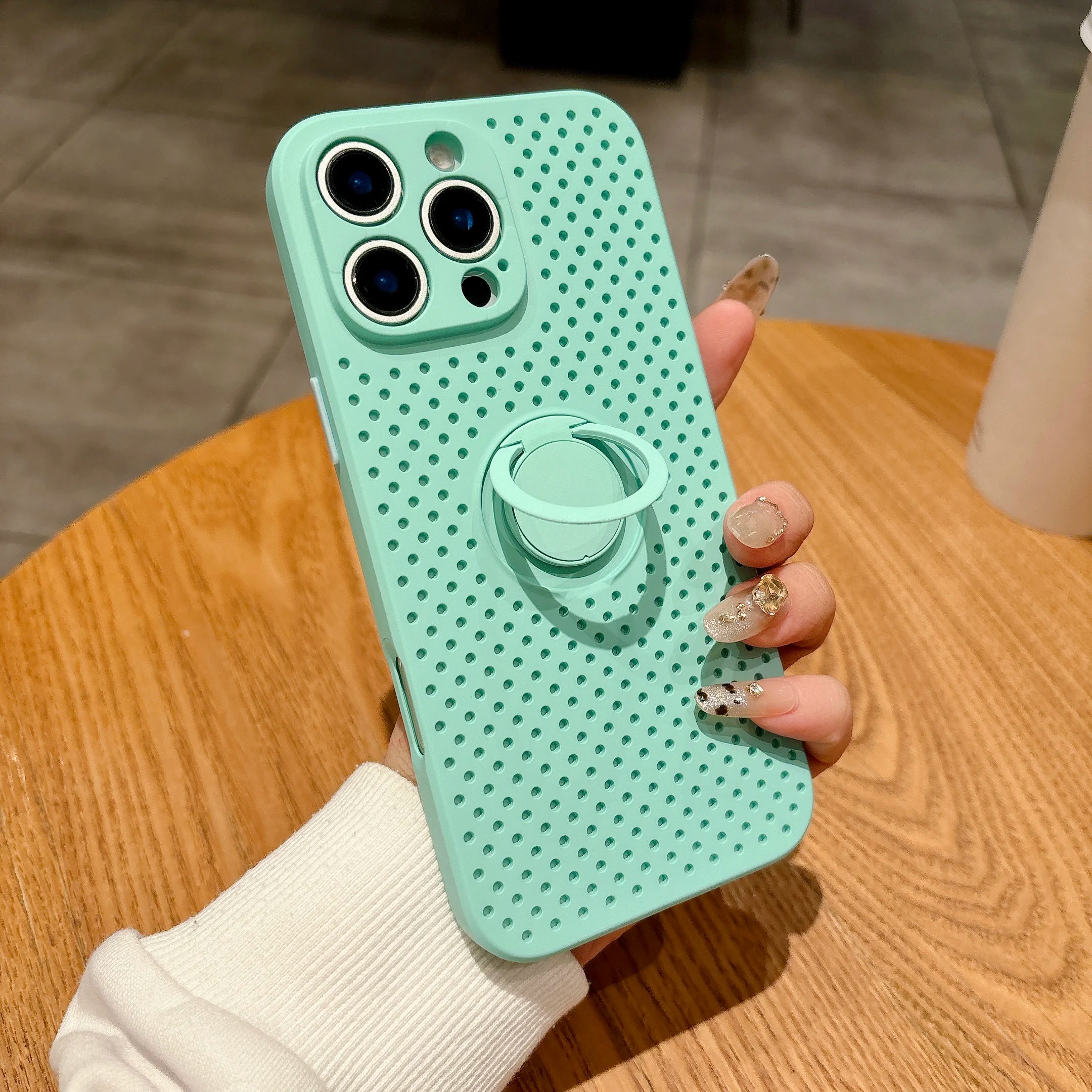 Heat Dissipation Ring Holder Phone Case