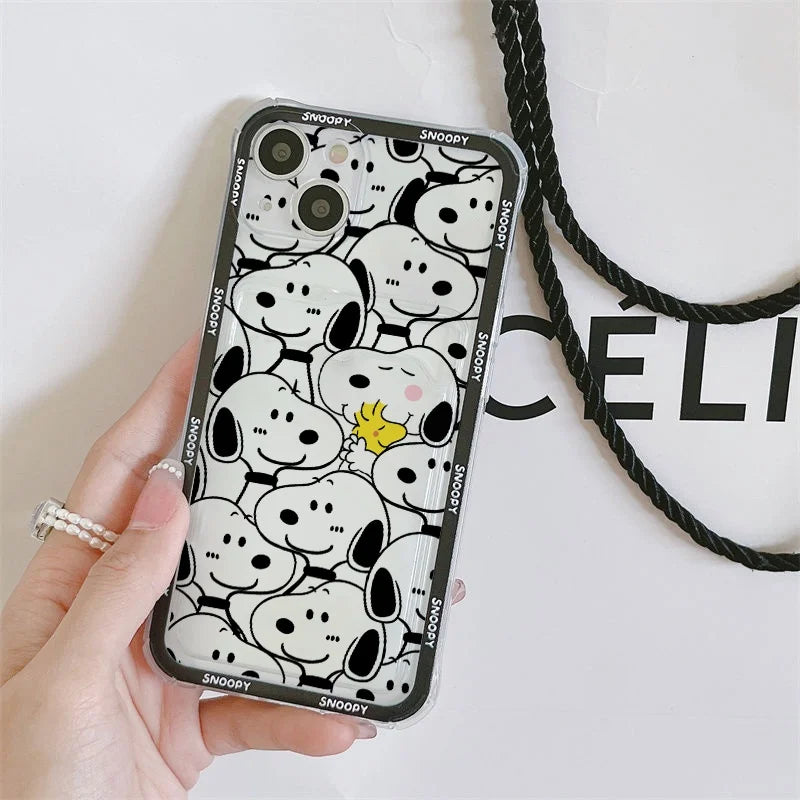 Funny Snoopy Card Bag Phone Case