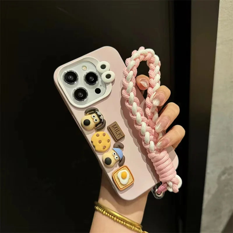 3D Sausage Dog Case with Strap for iPhone