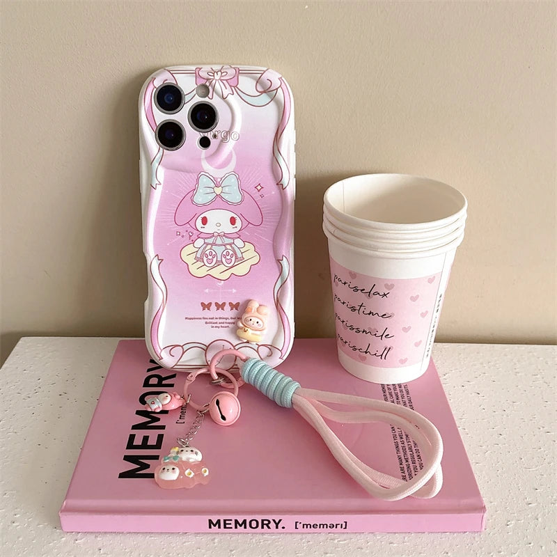 3D Kuromi & Friends Case with Strap for iPhone