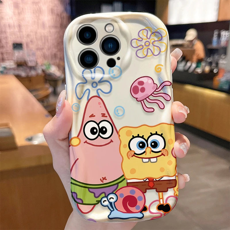 SpongeBob Soft Silicone Phone Case for iPhone