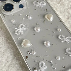 3D Pearl Bow Case for iPhone