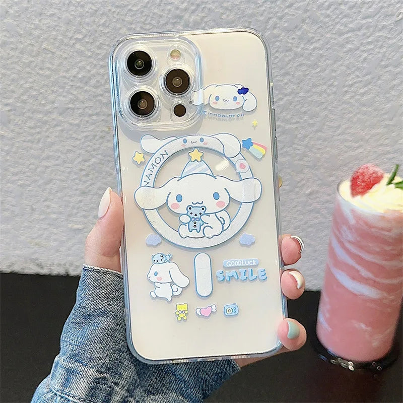Cinnamoroll Magnetic Stand Silicone Phone Case