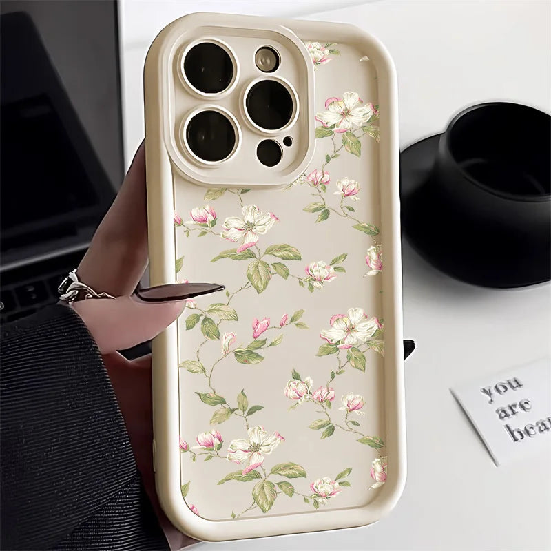 Flower Silicone Phone Case for iPhone
