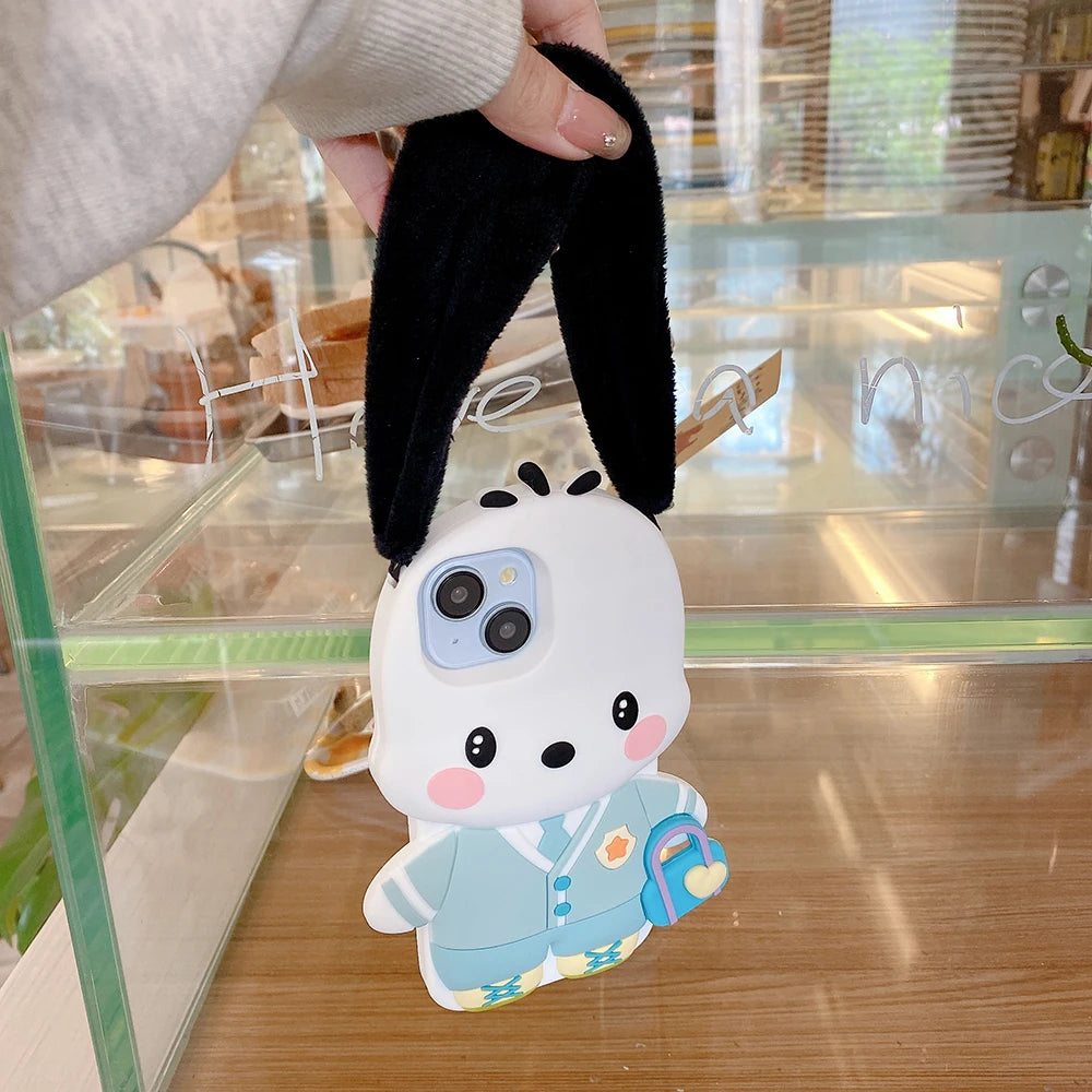 3D Cartoon Dog Silicone Phone Case