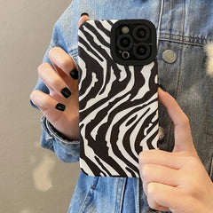 Zebra Stripe Silicone iPhone Case