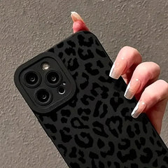 Leopard Graphic Soft Phone Case for iPhone