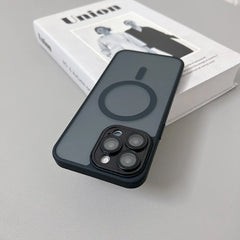 Magnetic Matte Translucent Armor Case for iPhone
