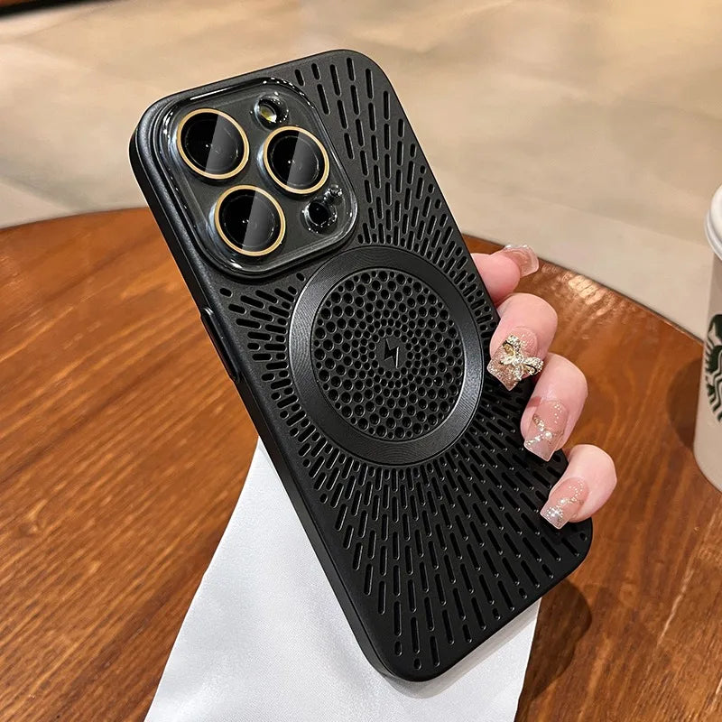 Luxury MagSafe Case with Heat Dissipation for iPhone