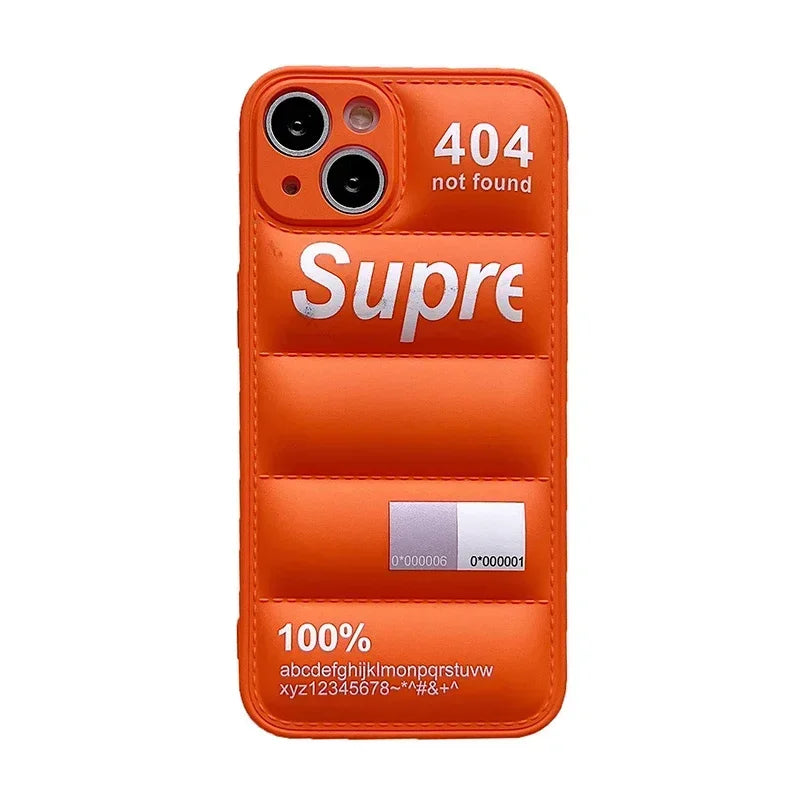 Down Jacket Style Puffer Phone Case