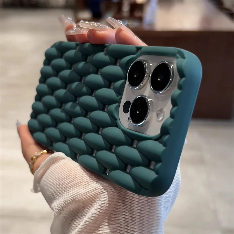 Solid Color Mesh Phone Case for iPhone