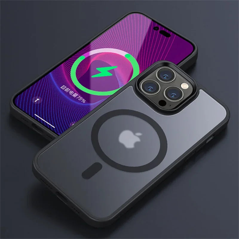 Magnetic Matte Magsafe Case for iPhone