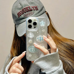 3D Transparent Fish Phone Case – Soft Silicone Glitter Cover for iPhone