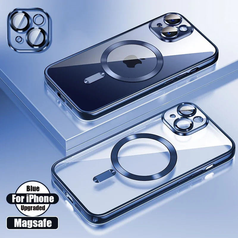 Clear Magnetic Silicone Case for iPhone