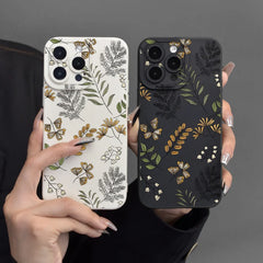 Leaf Pattern Silicone Phone Case
