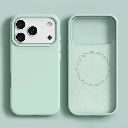 Liquid Silicone iPhone Case Magnetic Soft Touch Slim Matte Cover