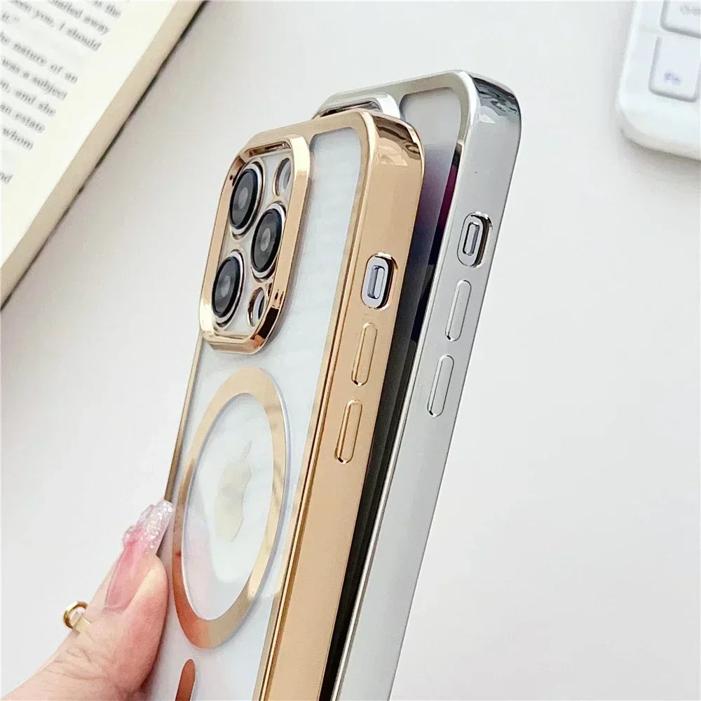 Clear Magnetic Case with Lanyard for iPhone