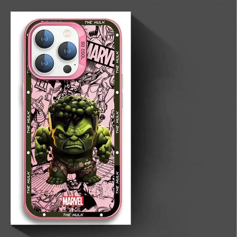 Marvel Ironman & Deadpool Matte iPhone Case