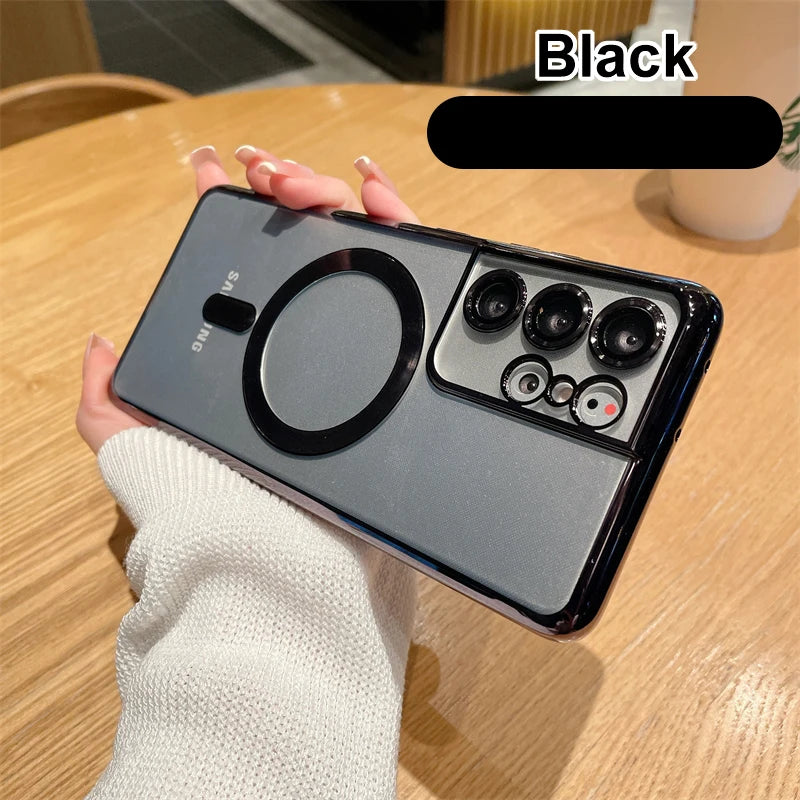Magnetic Plating Magsafe Case for Samsung Galaxy