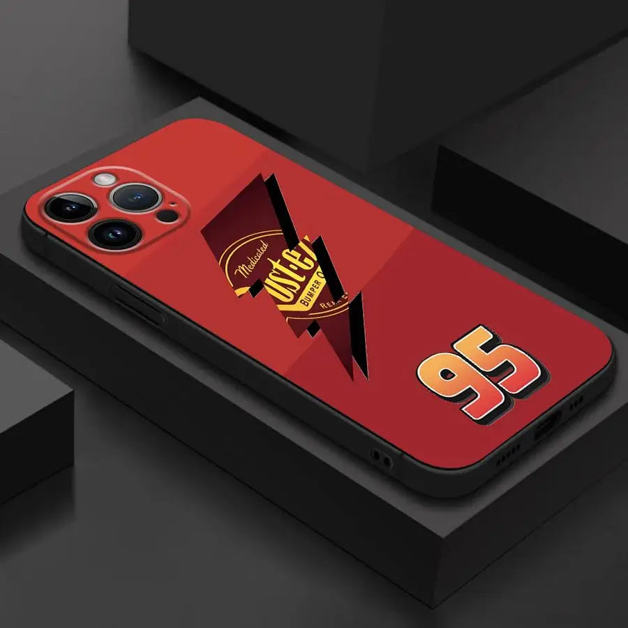 Disney Lightning McQueen Logo Phone Case for iPhone