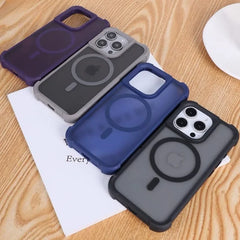 Matte Magnetic Armor Shockproof Phone Case