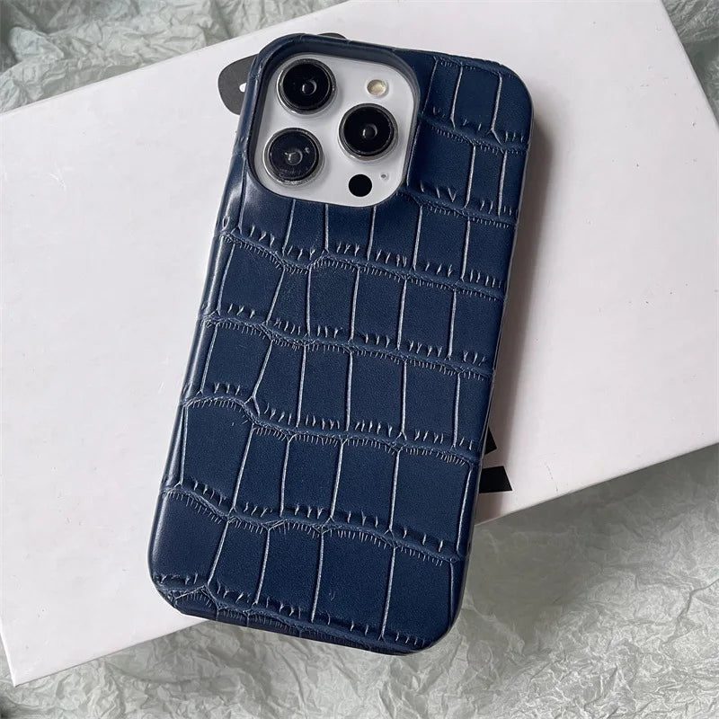 Crocodile Pattern Leather Phone Case