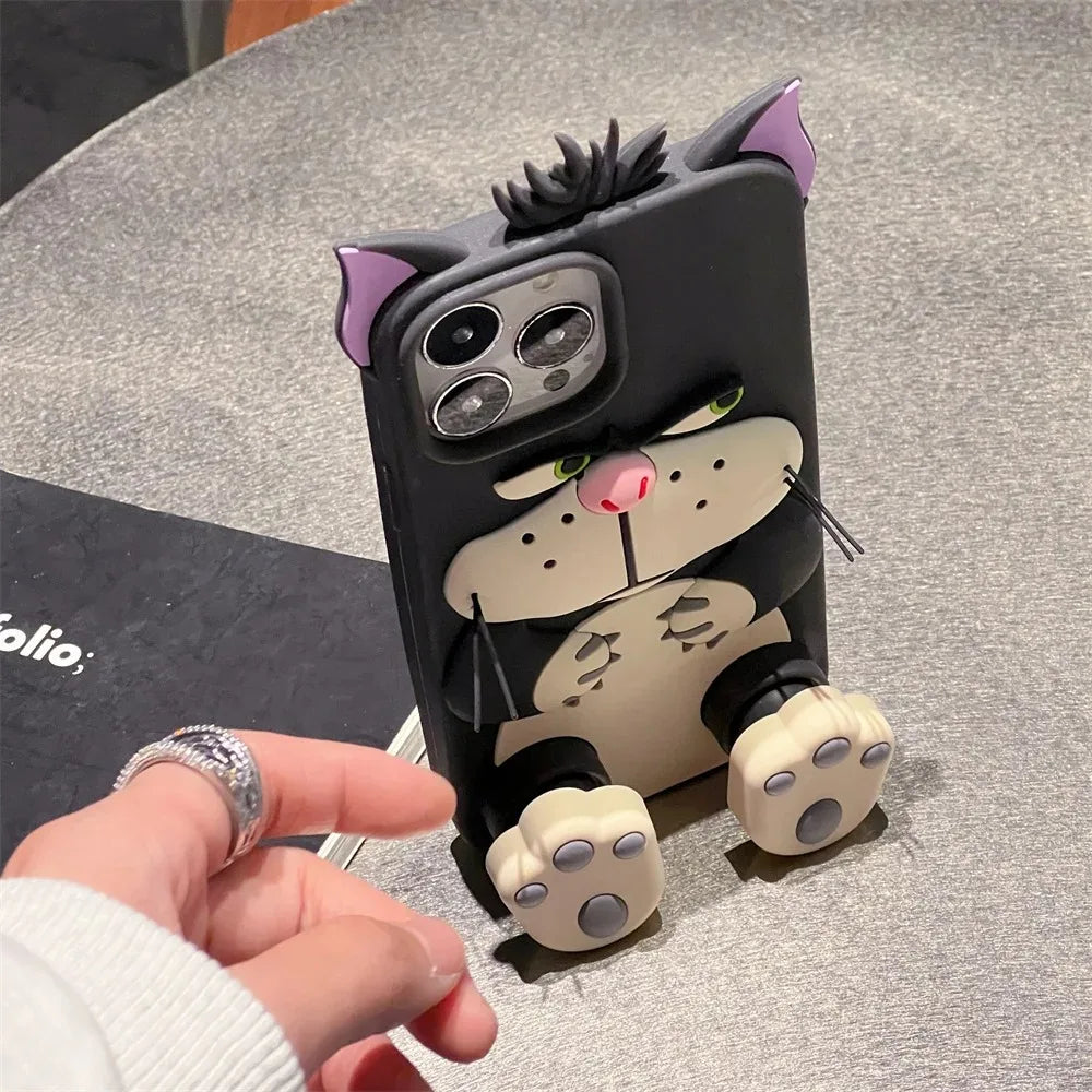 3D Lucifer Cat Phone Case