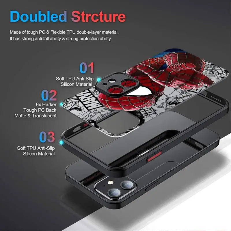 Spider-Man & Venom Matte iPhone Case