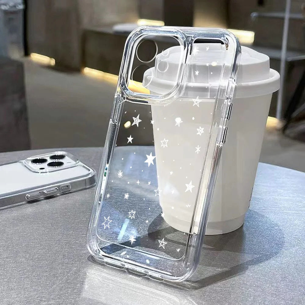 Cute Pattern Clear iPhone Case
