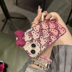 Hello Kitty Diamond Bow Gradient Case for iPhone