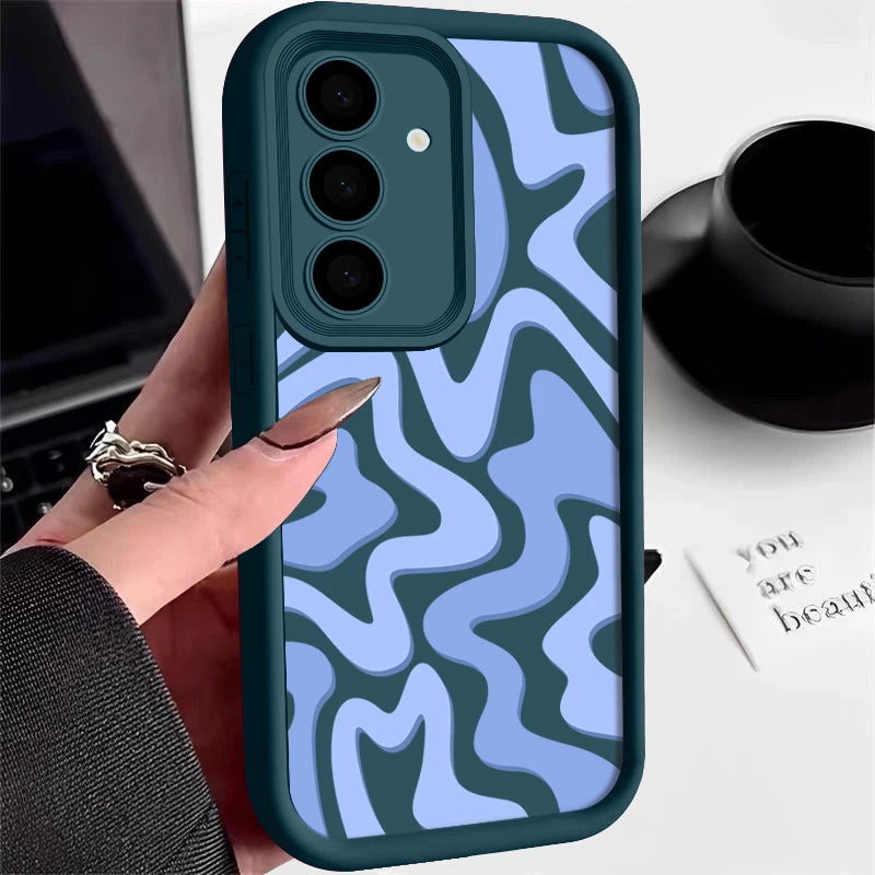 Striped Pattern Silicone Case for Samsung