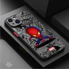 Marvel Superhero Clear Phone Case for iPhone