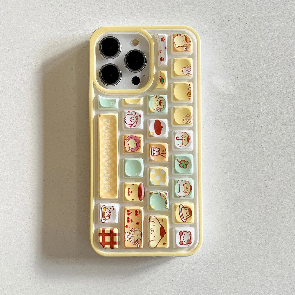 Kuromi Hello Kitty Purin  Phone Case