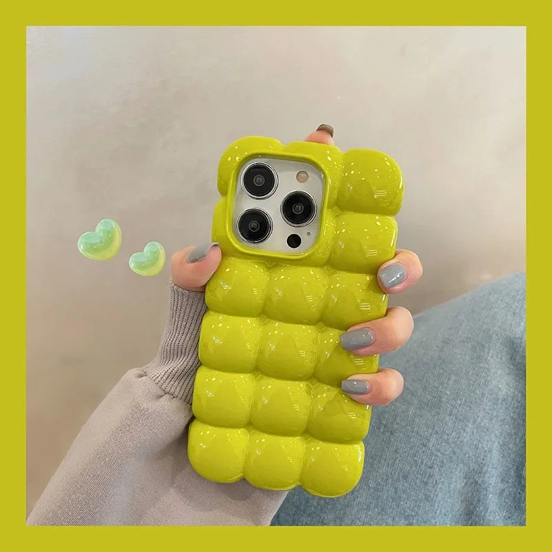 Cute 3D Block Candy Color Case for iPhone