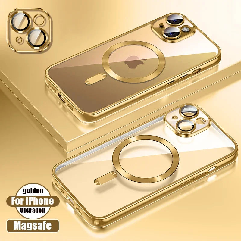 Clear Magnetic Silicone Case for iPhone