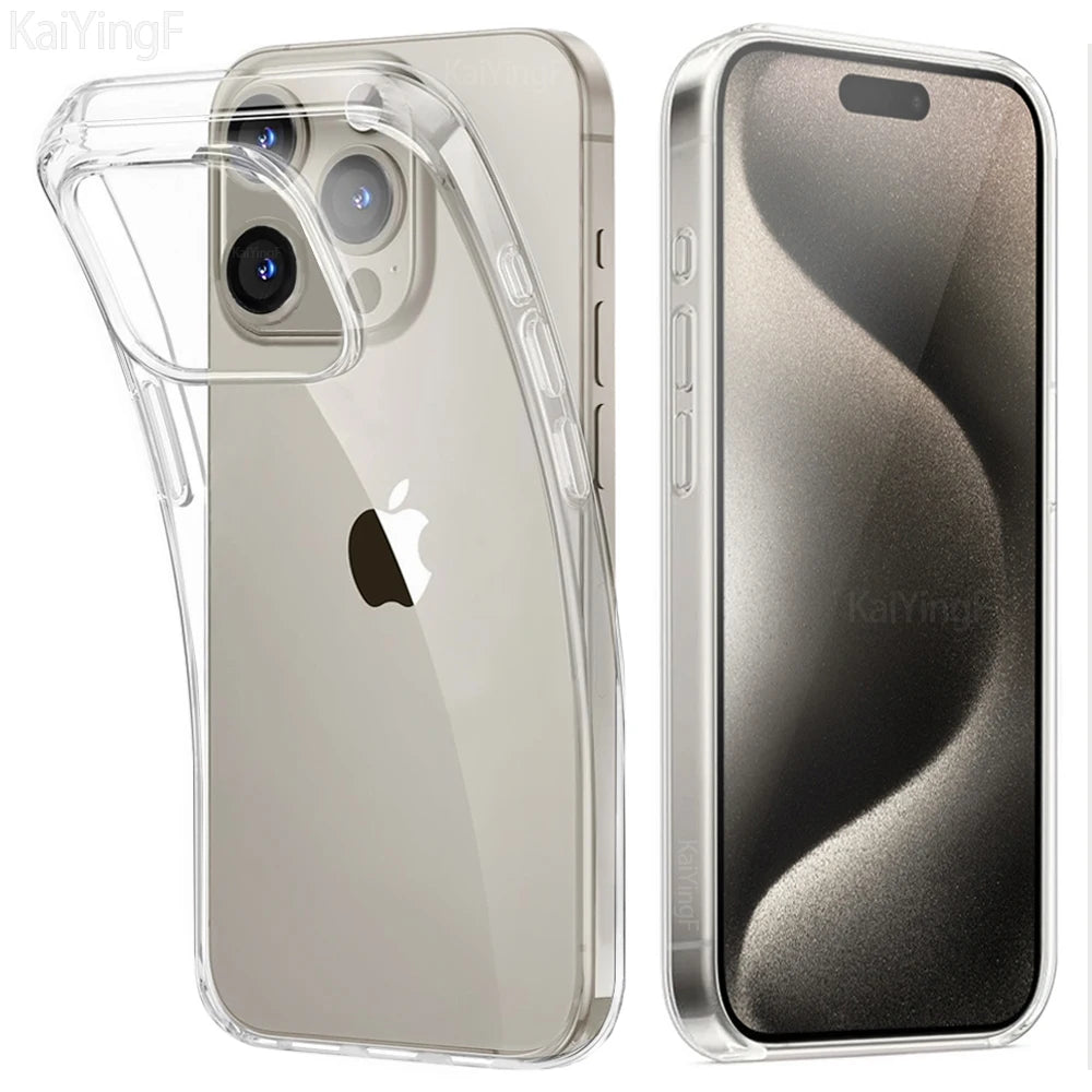 Clear MagSafe Case with Plated Edges for iPhone | Slim Protective Cover