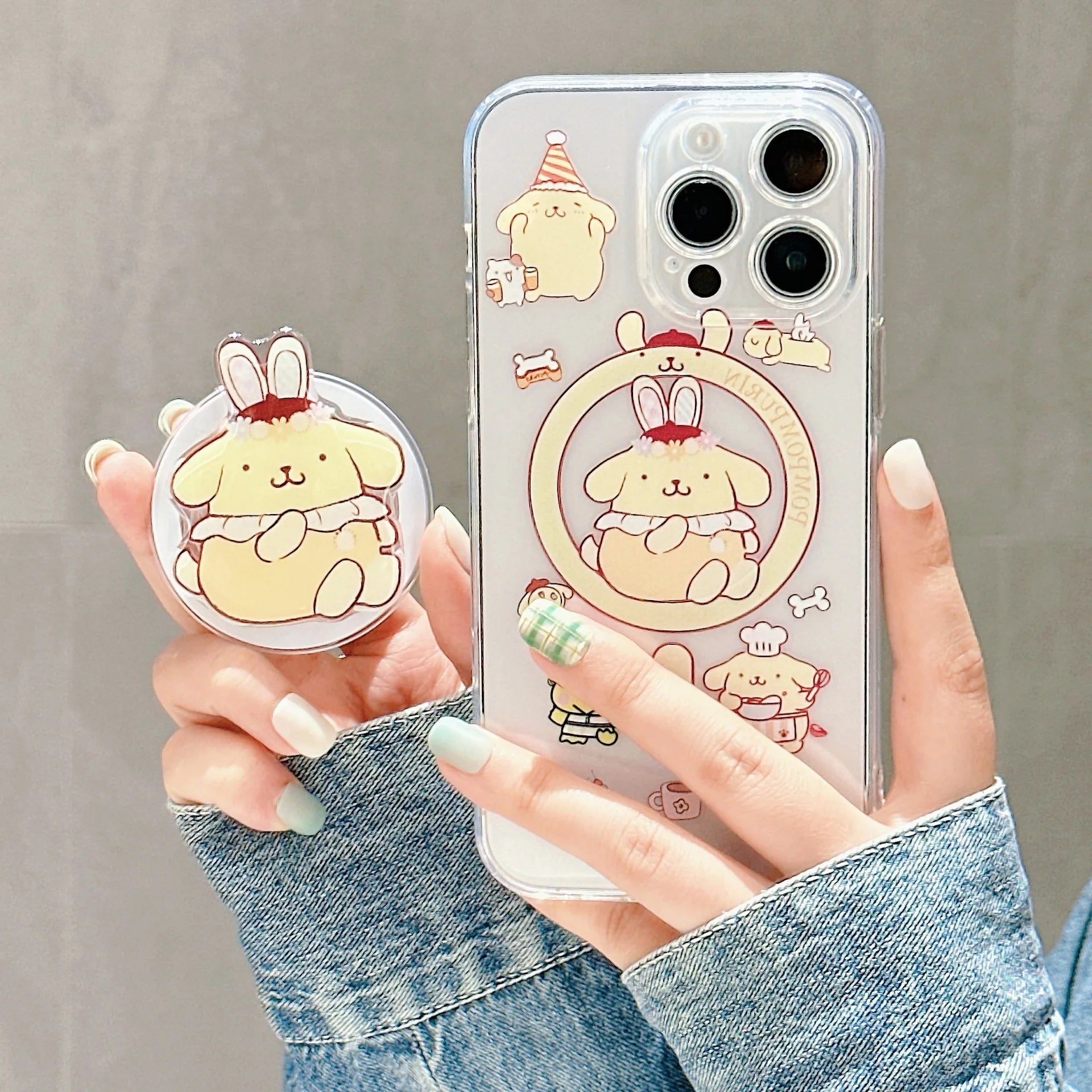 Cinnamoroll Magnetic Stand Silicone Phone Case