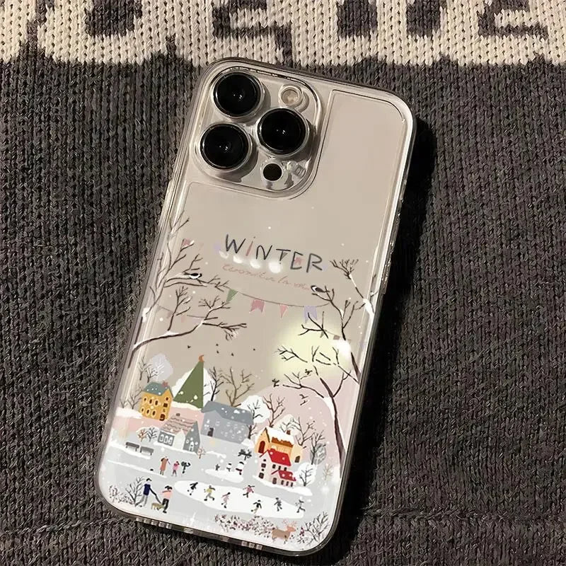 Merry Christmas Snow Phone Case for iPhone