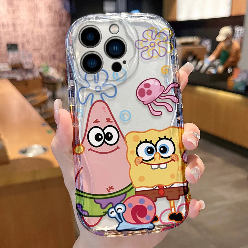 SpongeBob Soft Silicone Phone Case for iPhone