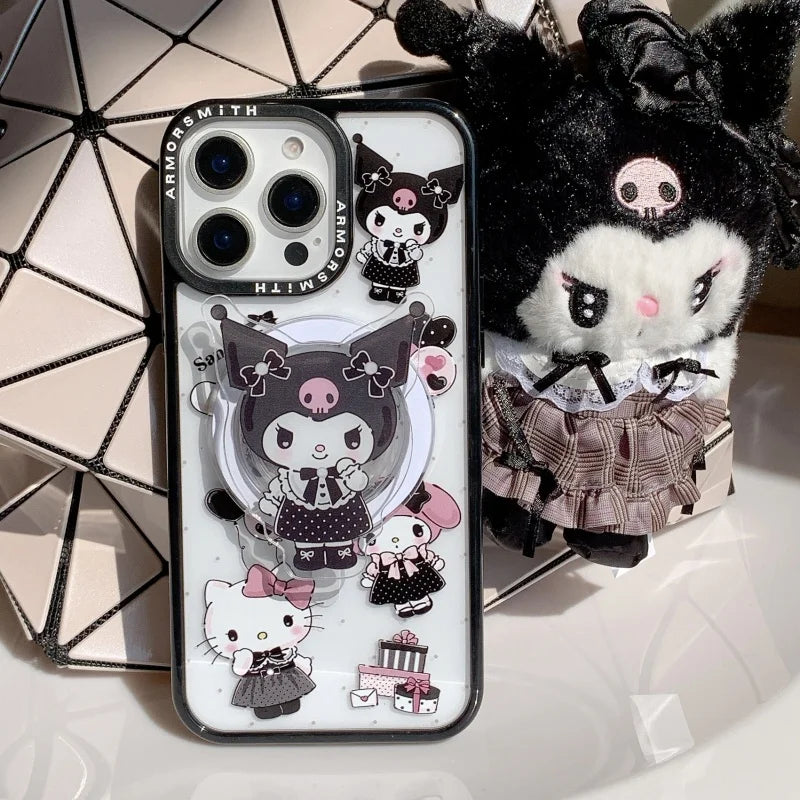 Hello Kitty Kuromi Cinnamoroll Magnetic Phone Case for iPhone